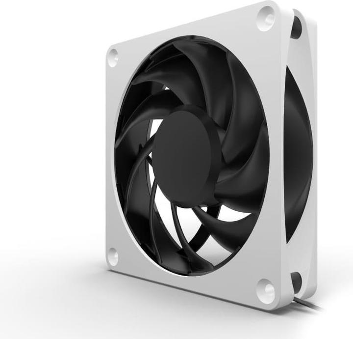 Actual product image Alphacool Apex Stealth Metal Power 120mm Fan 3000rpm (white/black) (120 mm, 1 x)