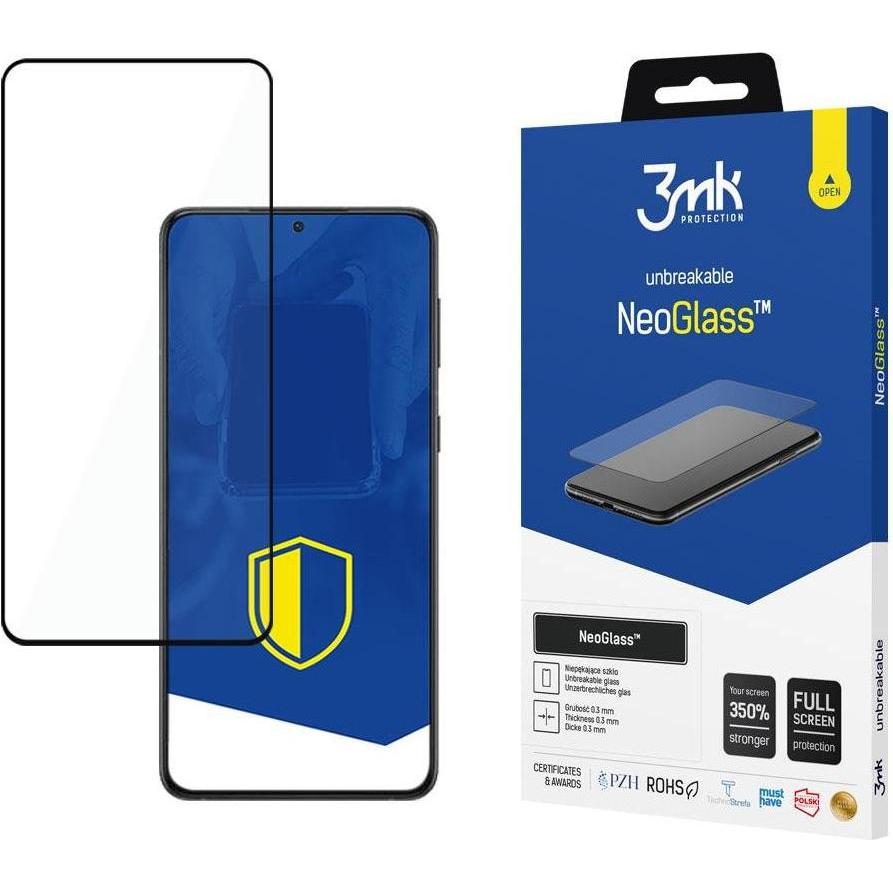 3MK NeoGlass flexible Bildschirmschutzfolie (1 Stück, Samsung Galaxy S22+), Smartphone Schutzfolie, Transparent