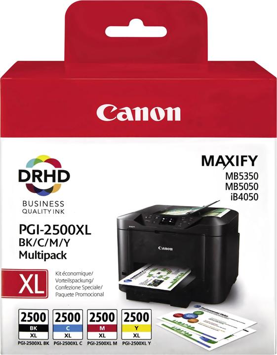 Actual product image Canon PGI-2500XL Multipack (C, FC, M, Y)