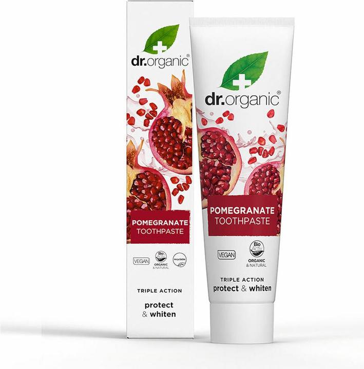 Produktbild Dr. Organic Pomegranate Whitening Toothpaste 100ml (100 ml)