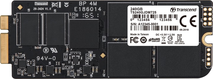 Actual product image Transcend JetDrive 725 (240 GB, M.2 2280)