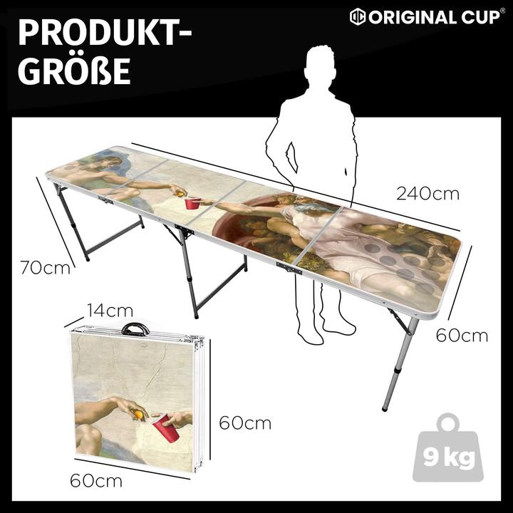 Produktbild Beer Pong Klappbarer Tisch