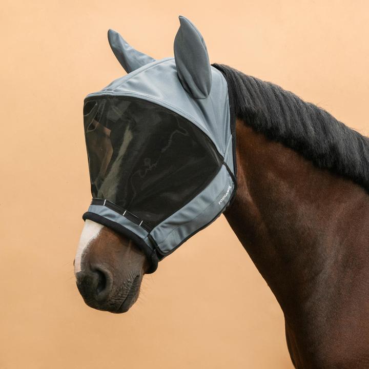 Actual product image Fouganza Fly mask horse polyester