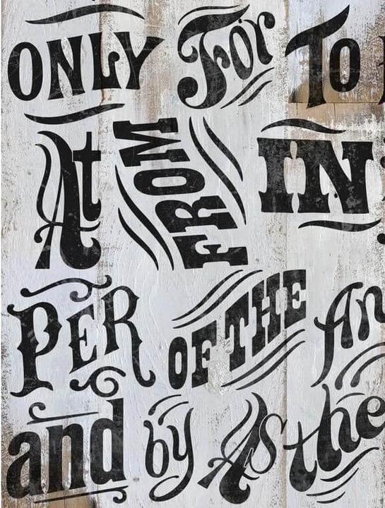 Iron Orchid Design IOD Motiv Stempel Block Type