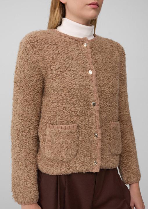 Produktbild s.Oliver Strickjacke Strickjacke im Relaxed Fit aus Alpakamix (36)