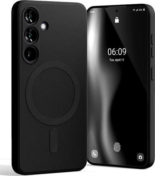 MagSafe Semi-Silicone Sam S24 G921 czarny/black (Samsung Galaxy S24)