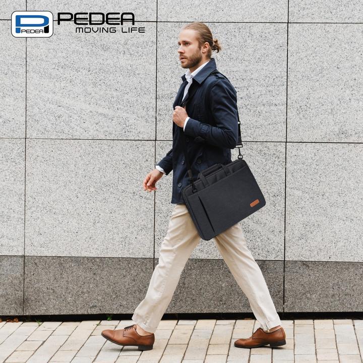 Produktbild Pedea Notebooktasche Elegance 15,6 Zoll 39,6cm grau Notebookfach: 39 x 28,5 x 5 cm Tabletfach: 27 x 20... (15.60", Universal)