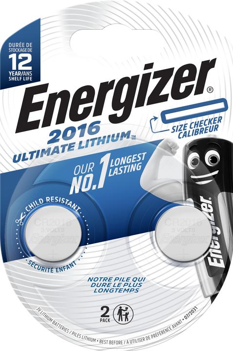 Energizer CR2016 Ultimate Lithium (2 Stk., CR2016, 90 mAh)