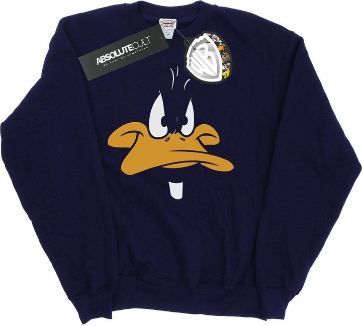Actual product image Looney Tunes Girls Daffy Duck Big Face Sweatshirt (128)