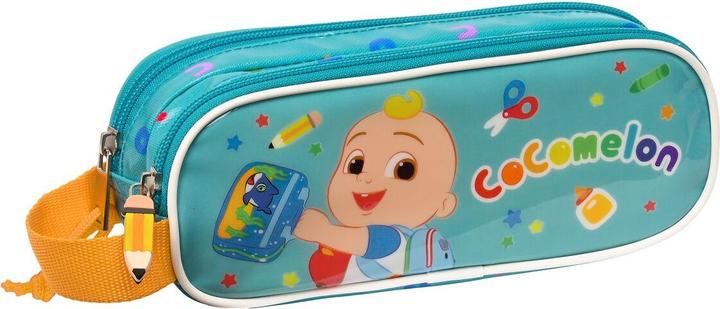 Cocomelon Zweifaches Mehrzweck-Etui Back to class Hellblau (21 x 8 x 6 cm)