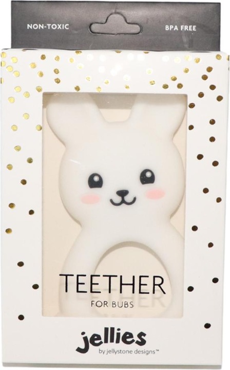 Actual product image Jellystone Designs Bunny Teether - white (JSD0381)