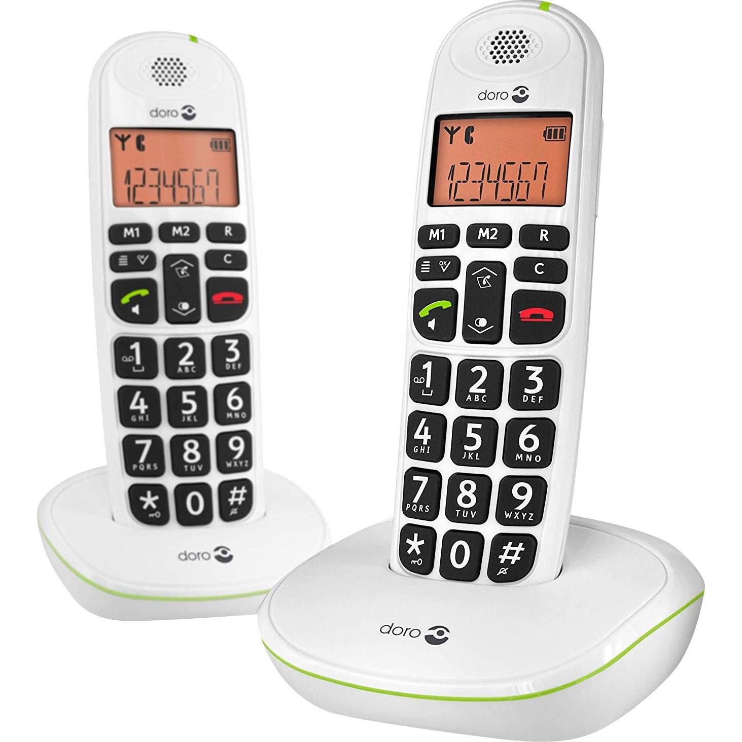 Doro PhoneEasy 100w duo, Telefon, Weiss
