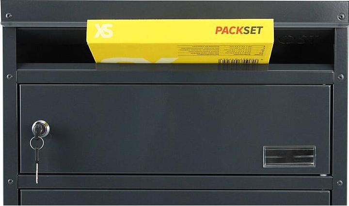 Actual product image SafePost 65 Letterbox with parcel compartment anthracite