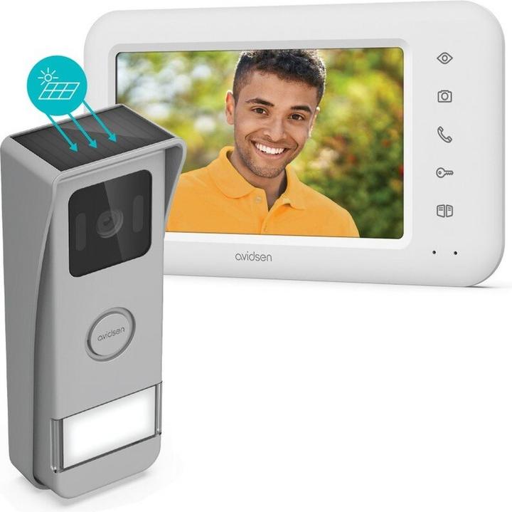 Actual product image Avidsen Elia Solar Wave intercom met camera - draadloos