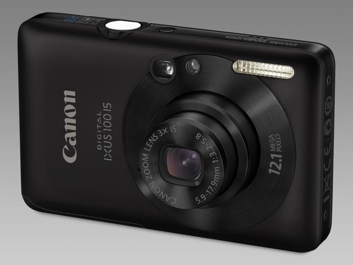 Actual product image Canon Digital IXUS 100 IS, 12 million pixels, HD movies, black