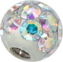 Produktbild Bijouteria 1.2mm Piercing-Kugel (Kristall, Edelstahl, Epoxiharz)