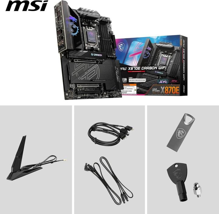 Produktbild MSI MPG X870E Carbon WiFi (AM5, AMD X870E, ATX)