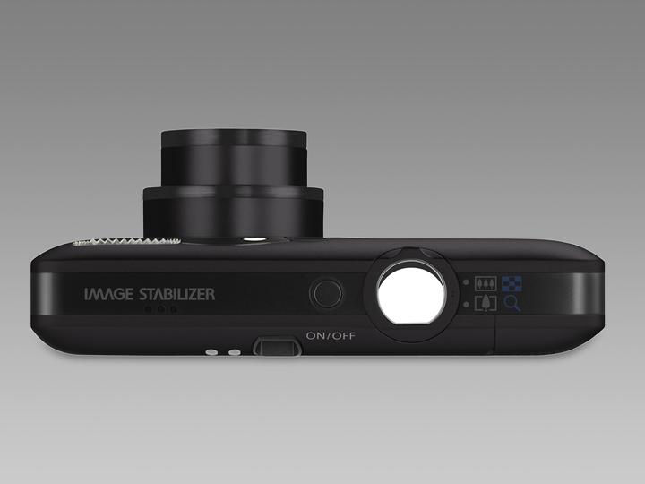 Actual product image Canon Digital IXUS 100 IS, 12 million pixels, HD movies, black