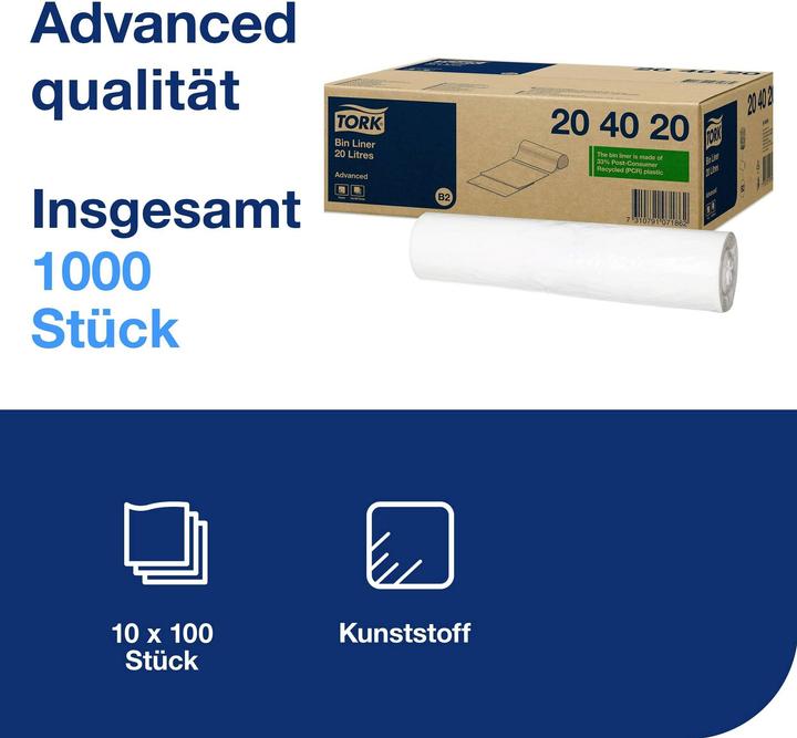 Productafbeelding Tork Afvalzakken 20 l B2 (10 x, 20 l)