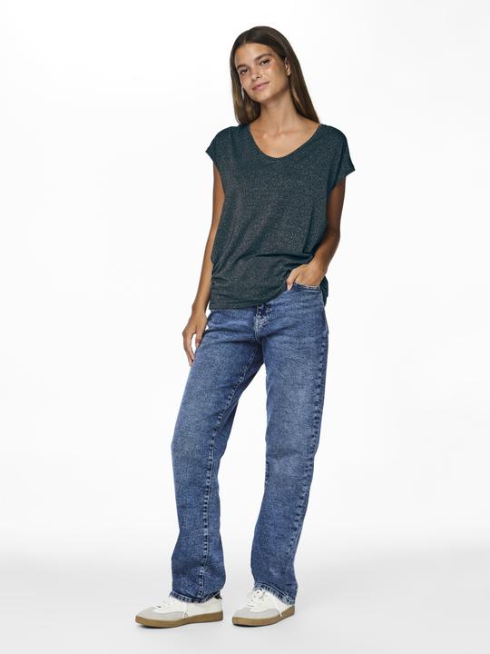 Actual product image Pieces Pcbillo Tee Lurex Stripes Noos Bc (M)