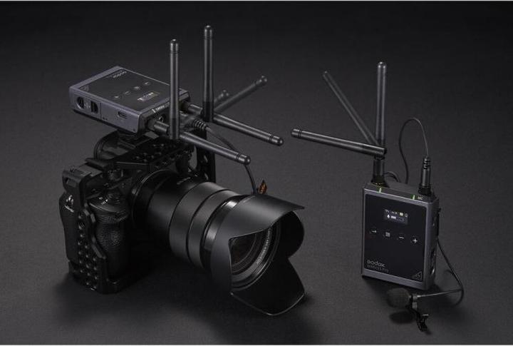 Productafbeelding Godox Camera-houder, 2-Pers. Omni Lavalier-Mic Draadloos Omni Lavalier Microfoonsysteem