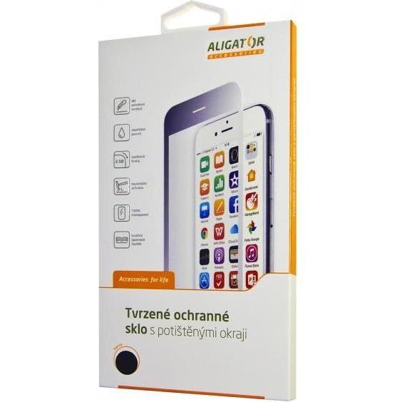 Aligator ochranné sklo PRINT pro Xiaomi Note 8 Pro Äerná, celoplošné lepená (1 pz., Xiaomi Redmi Note 8 Pro), Pellicola protettiva smartphone, Nero