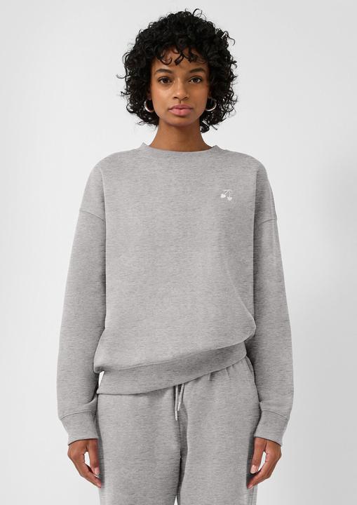 Produktbild s.Oliver Sweatshirt Weiches Sweatshirt mit kleiner Stickerei (M)