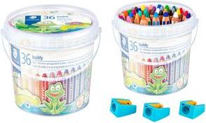 Produktbild Staedtler Noris junior 140 Kindermalstift, Kartonetui mit 36 Farben + 3 ST Spitzer (36x)