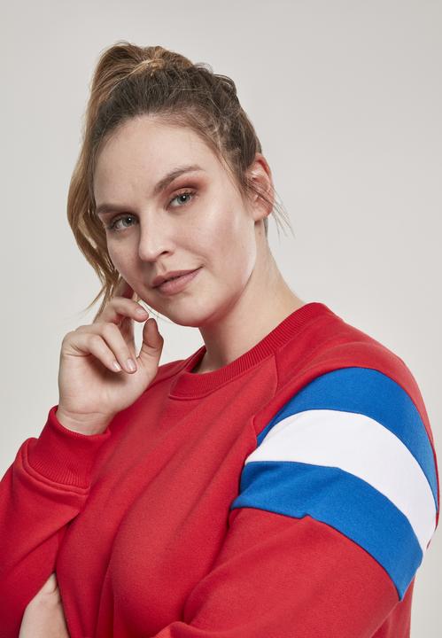 Immagine prodotto Urban Classics Girocollo con maniche a strisce da donna (XL)