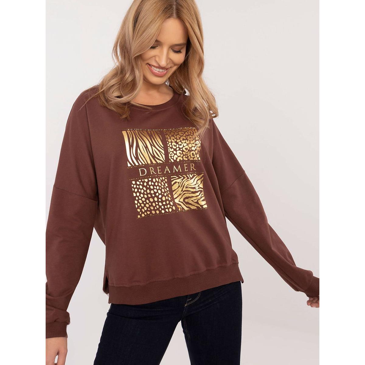 Factory Price, Damen, Pullover, Sweater, Braun, (M)