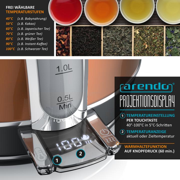 Image du produit Arendo Bouilloire électrique (1.70 l)