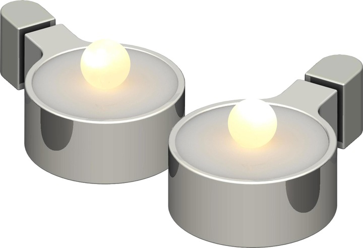 Immagine prodotto Sirius LED Tealights Amalia 2 pezzi, argento (2 x)