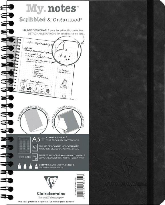 Actual product image Clairefontaine AGE BAG My. Notes booklet (A5+, Dotted, Hardcover)