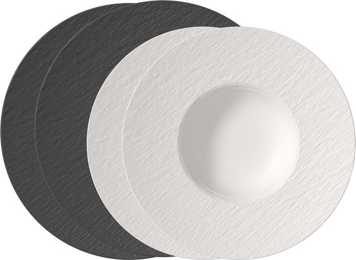 Villeroy & Boch Italian Set Black & White Manufacture Rock (4 pcs.)