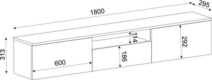 Produktbild Vente-unique Lotula (180 x 29.50 x 31.30 cm)