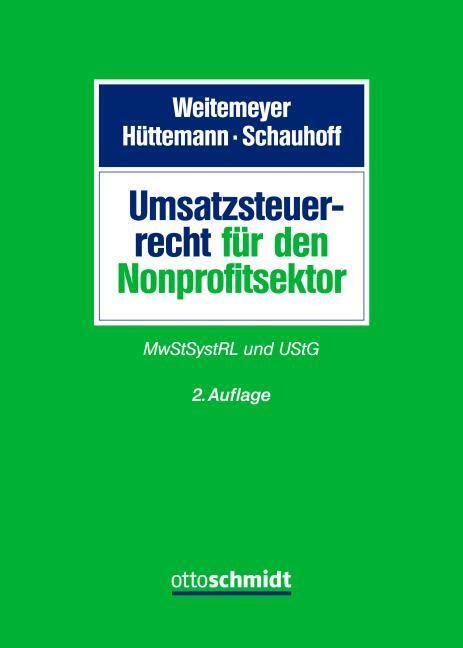 Produktbild Umsatzsteuerrecht für den Nonprofitsekt (Deutsch, Rainer Hüttemann, Rainer Schauhoff, 2024)