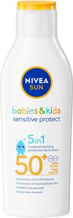 Immagine prodotto NIVEA Sun Kids Latte solare Protect & Sensitive Spf 50+ 200ml (Latte solare, SPF 50+, 200 ml)