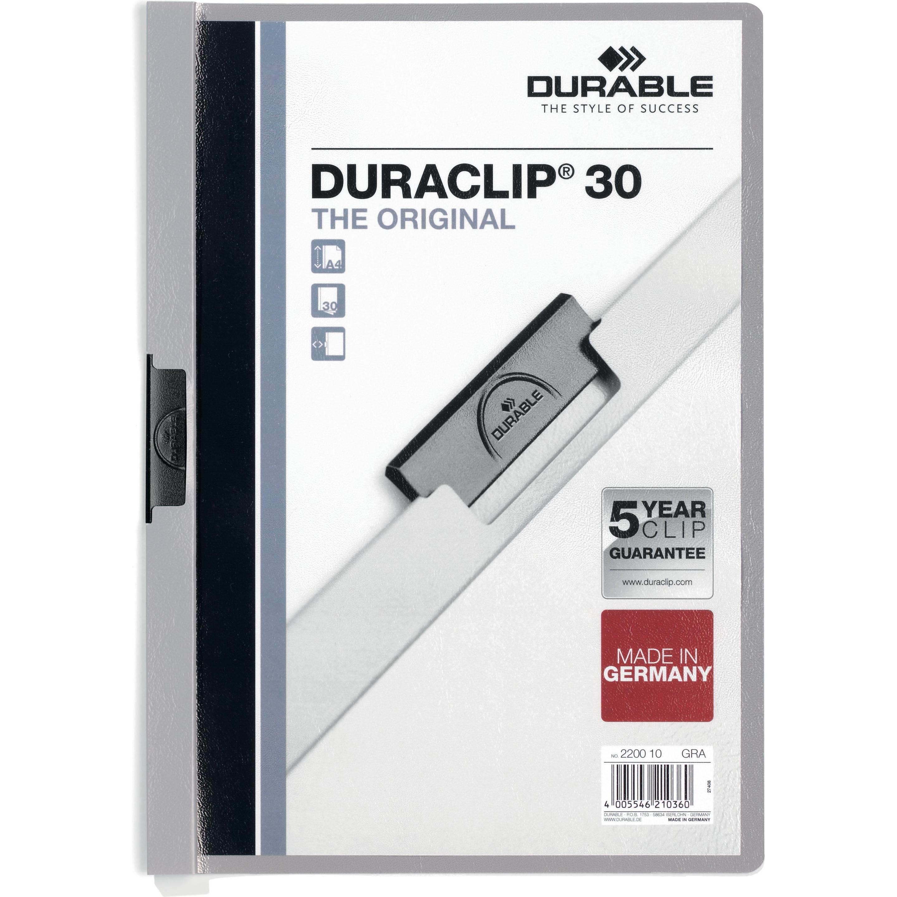 Durable, Mappe, Klemmhefter DURACLIP 30 (A4, 1 x)