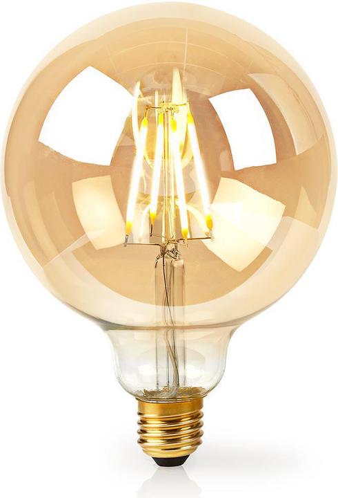 Actual product image Nedis WLAN Smart LED, Filament, 5W, E27, Globe, Clear (E27, 5 W, 500 lm, 1 x, F)