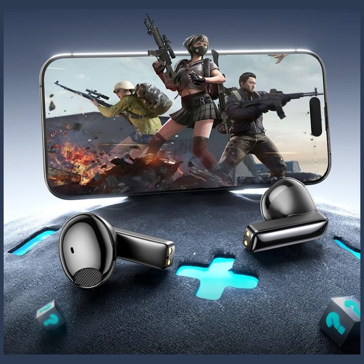 Actual product image Awei Słuchawki bezprzewodowe TP100 ENC Bluetooth 5.4 TWS + stacja dokująca czarny (6 h, Wireless)