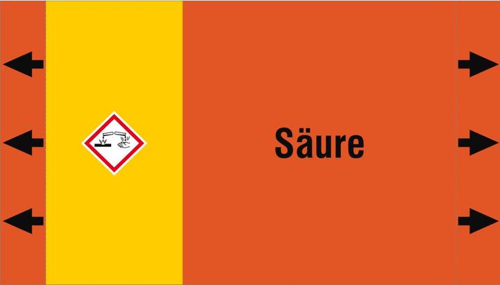 Image du produit Brady ISO 20560 Marqueurs de tuyauterie - Acides
