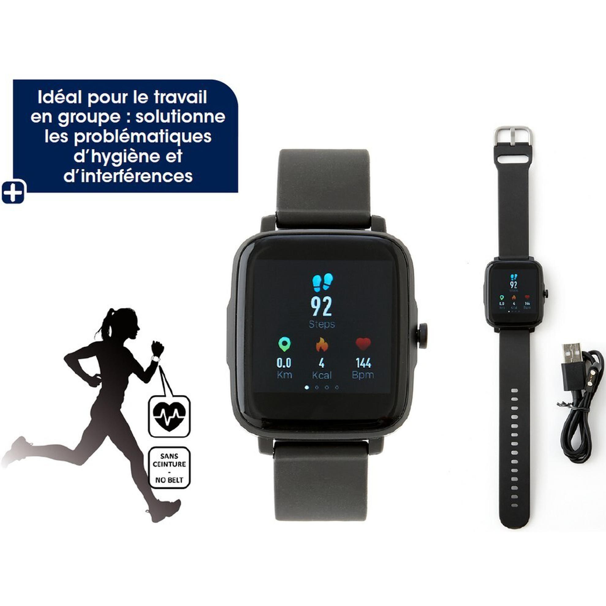 Hasbro Uhr mit Herzfrequenzmesser, Pulsgurt, Schwarz