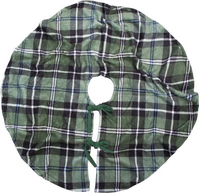 Produktbild Koopman Weihnachtsbaum-Rock - kariert - ø ca. 90 cm - 1 Stück