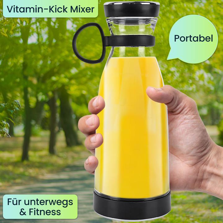 Actual product image Ideoon Mobiler trendiger elektrischer Smoothie Maker, Akku, 300 ml (120 W)