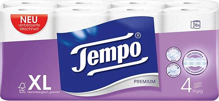 Image du produit Tempo Papier toilette premium blanc 4 plis 110 feuilles (16 x)