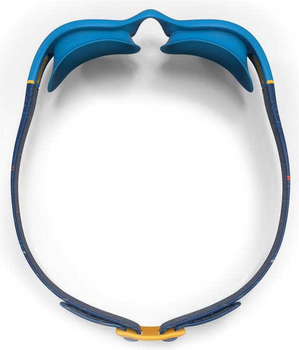 Immagine prodotto Nabaiji Occhialini da nuoto misura piccola trasparenti - Blu/giallo morbido (S)