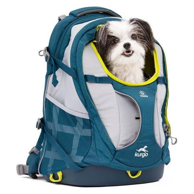KURGO-Kurgo G-Train Sac à dos de transport Bleu azur - 52 x 40 x 17 cm