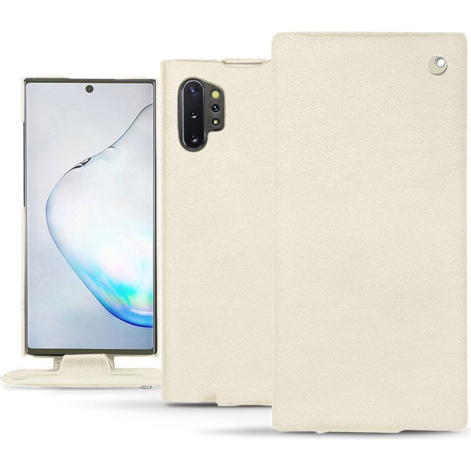 Noreve Lederschutzhülle vertikal (Samsung Galaxy Note 10+), Smartphone Hülle, Weiss