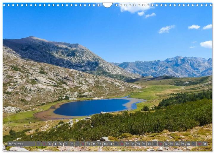 Produktbild Weitwandern auf Korsika GR 20 (Wandkalender 2025 DIN A3 quer), Monatskalender (A3)