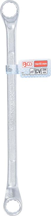 Actual product image BGS Double Ring Spanner, offset 14 x 15 mm (14 mm, 15 mm)